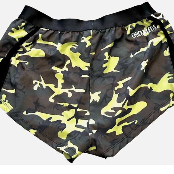 ChicknLegs Camouflage Pull-On Running Shorts Lined MultiColor Camo Print Size S - Picture 2 of 8